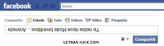 Letras invertidas para nick - letras nick